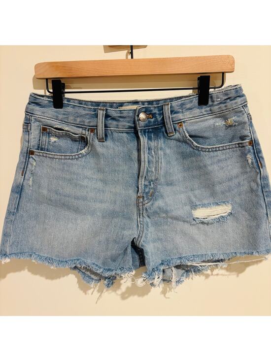 Madewell Pants - Madewell Distressed Relaxed Cutoff Denim Jean Shorts Size 27 90s slouchy fit